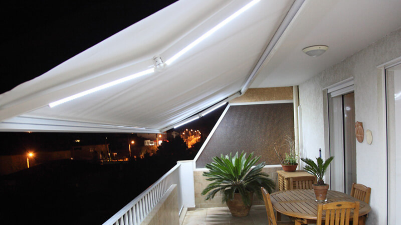 store banne eclairage led